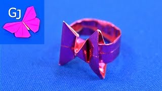 Оригами из бумаги ❤️ КОЛЬЦО БАБОЧКА Своими руками