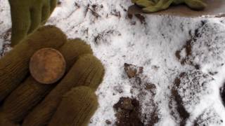 Охота на Клад. Поиск монет Зимой на ХР Деус Metalldetecting