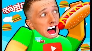 Съешь еду  ROBLOX ЧЕЛЛЕНДЖ Выживание мульт героя Роблокс от детского игрового канала FFGTV
