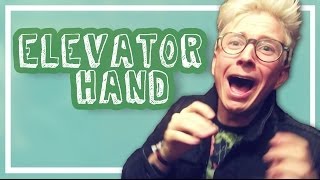 TYLER GETS HIS HAND STUCK IN ELEVATOR
