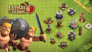 ARIETE DE BATALHA VS TODAS AS DEFESAS! CLASH OF CLANS