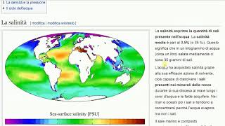 L'idrosfera - le acque salate