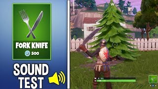 *NEW* FORK KNIFE PICKAXE Gameplay in Fortnite!