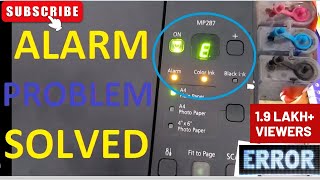 CANON PIXMA MP287 ALARM ERROR HARD RESET ink tank error