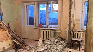 ПЕРЕПЛАНИРОВКА ХРУЩЁВКИ часть 1 ИЗ ДВУШКИ В ТРЕШКУ РЕМОНТ СВОИМИ РУКАМИ ДВУХКОМНАТНАЯ ХРУЩЕВКА