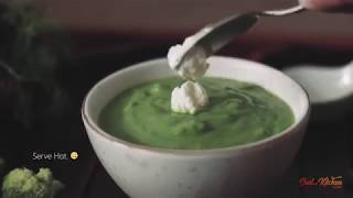 Broccoli, Spinach and Peas Soup | Soul Kitchen Story