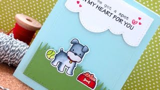 Spot In My Heart Pop Up Card | Mama Elephant | Copic Coloring