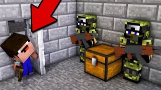 НУБ НАШЕЛ САМУЮ СЕКРЕТНУЮ ВОЕННУЮ БАЗУ В МАЙНКРАФТ НУБИК MINECRAFT ПРОТИВ ТРОЛЛИНГ Мультик для детей