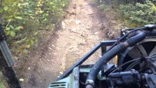 Argo moose hunting. Trail in to camp.