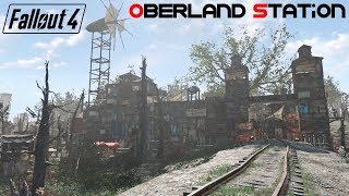 Fallout 4 | Realistic Merc Outpost at Oberland Station | Better Than Diamond City | Settlement Tour