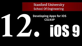 Stanford iOS 9 - Lecture 12.  Autolayout