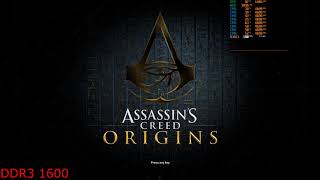 Assassin's Creed Origins RAM speed and latency benchmark (i7 4790k 4.7 GHz DDR3 1600 vs DDR3 2400)