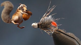 Муха из шкуры Белки. Мягкая аппетитная нимфа на Хариуса и Ленка