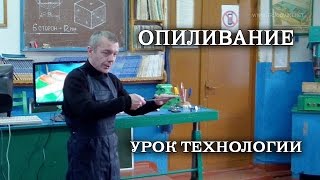 Урок по ТЕХНОЛОГИИ. Опиливание металла.