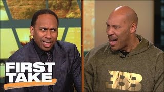 LaVar Ball And Stephen A. have an intense shouting match | First Take