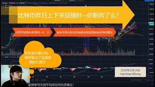 比特币昨日来回插针行情 是否预示这波行情结束 这个点位是否可以买入  2020年2月14日hightbiger的vlog