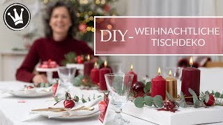 6 WEIHNACHTS DIY-IDEEN | weihnachtliche Tischdeko | Weihnachtstafel dekorieren | GEWINNSPIEL