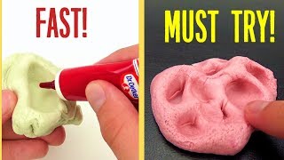 5 unusual but simple slime | How to make best slimes ever DIY