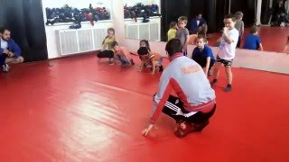 Самбо. Кувырок. Фрагмент тренировки.