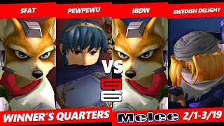 Genesis 6 SSBM Teams - SFAT & PewPewU VS IBDW & Swedish Delight - Smash Melee Teams WQF