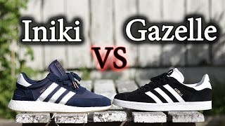 Adidas Iniki Vs Gazelle | What's the Difference? On-Feet and Close Up Comparison