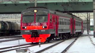 Электропоезд ЭД4м-0055 с приветом!
