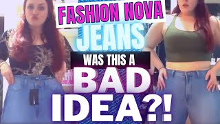 TRYING TO FIT MY GIANT BUTT IN JEANS // FASHION NOVA HAUL FOR CURVY GIRLS