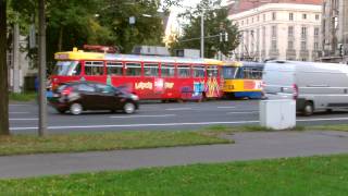 Teil 3 defekte Straßenbahn LVB+IFTEC Bergefahrzeug Blaulicht *erstmalig gefilmt* Leipzig