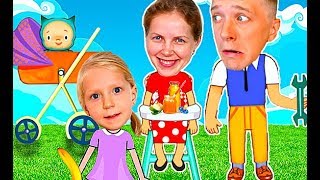 Симулятор семейной жизни Pepi House Играем с Миланой в мультяшную Игру про семью FFGTV