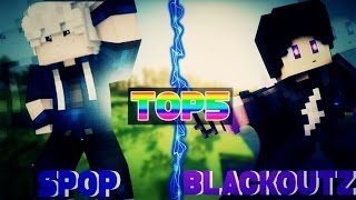 TOP 5 COMBOS DE YOUTUBERS (Spop  Blaackoutz etc) Pot PvP e HG Minecraft