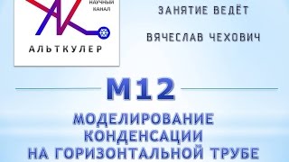 М12 - Моделирование конденсации на горизонтальной трубе в ANSYS Fluent.