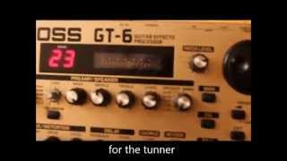 How to use Boss Gt 6 as an analog - Noise chemist