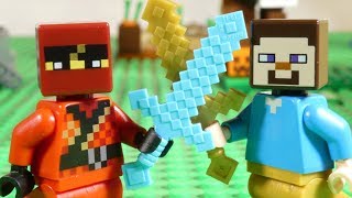 LEGO MINECRAFT KAI V'S STEVE FINAL ROUND + BATTLE COMPILATION