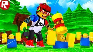 РОБЛОКС СИМУЛЯТОР ЗАБИВАНИЯ НУБОВ В ЗЕМЛЮ В ROBLOX ВИДЕО ИГРА КАК МАЙНКРАФТ ДЛЯ ДЕТЕЙ