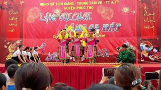 Múa sạp đẹp nhất đón nhận di tích Quốc Gia đặc biệt ở Tường Phiêu, Tích Giang, Phúc Thọ, Hà Nội