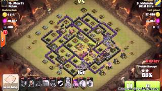 Clash of Clans:  GoWiWi TH9 3 Star Clan War Strategy (Part 2: Advanced Tactics)