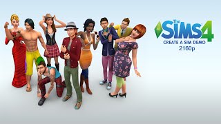 The Sims 4 Create A Sim Demo PC Gameplay 4K 2160p