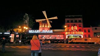 КАБАРЕ МУЛЕН РУЖ. CABARET LE MOULIN ROUGE. МОНМАРТР ПАРИЖ.