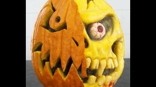 How to carve a 3-D Pumpkin