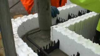 Amvic ICF Basement Concreting