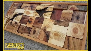 Wall panel made of waste wood | Панно на стену из отходов дерева
