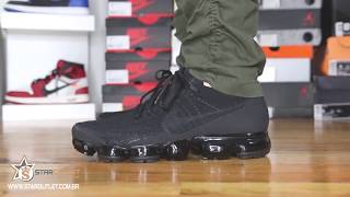 Nike VaporMax Flyknit Black - On Feet