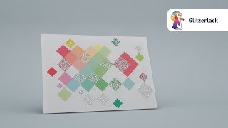 Druckveredelung bei Pinguin Druck - Glitzerlack