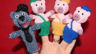 Пальчиковые вязаные игрушки крючком и спицами