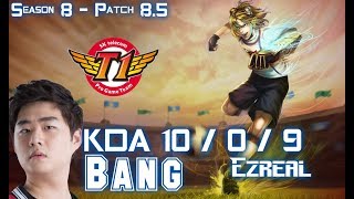 SKT T1 Bang EZREAL vs KOG'MAW ADC - Patch 8.5 KR Ranked