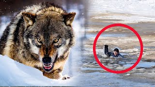 ВОЛЧИЦА СПАСЛА провалившихся под лед ДЕТЕЙ, приняв за щенков!
