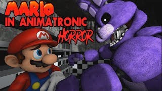 BONNIE TRAPS ME WITH NO WHERE TO HIDE | MARIO IN ANIMATRONIC HORROR - ( DEMO ENDING )