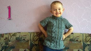 Как связать детскую безрукавку (бесшовную) вязание спицами