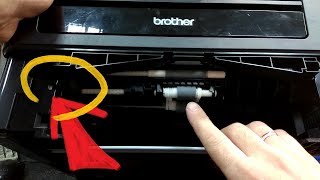 Brother DCP-7055/7070. Нет бумаги. Замятие бумаги в кассете