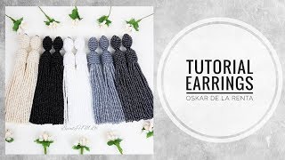 #МК - Серьги Оскар де ла Рента из бисера | #Tutorial - Earrings Oscar de La Renta beaded